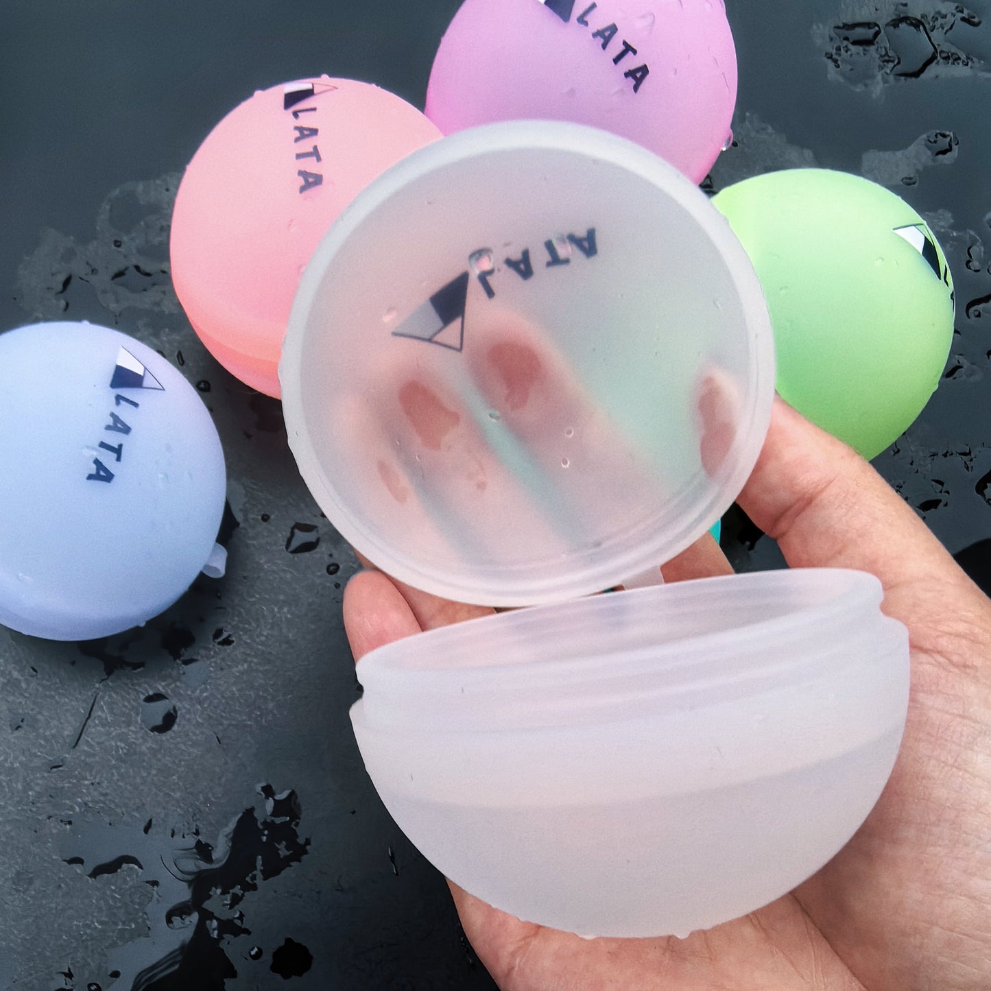 LATA 24 Reusable and Quick Fill Water Balloons, Silicone Refillable and Self-Sealing, Upgraded Version