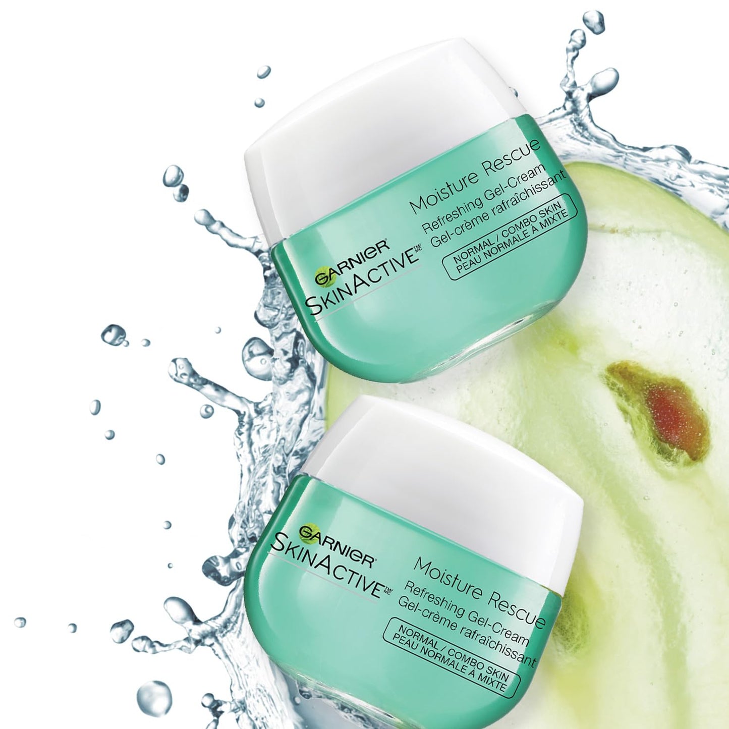 Moisture Rescue Refreshing Gel-Cream for Normal/Combo Skin, Oil-Free, 1.7 Oz (50G), 2 Count (Packaging May Vary)