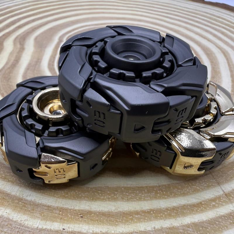 Metal Fidget Spinner, 1 Count Armor Spinning Top Fidget Toy, Stress Relief Toy for Adults, Decompression Toy for Office Desk Gift, Rotating Spinner
