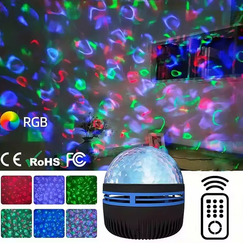 Galaxy Projector, Water Ocean Wave Projector for Bedroom Night Light Room Decor