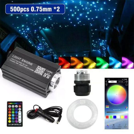 Car Headliner Star Light Kit 500Pc Roof Twinkle Ceiling Light Fiber Optics