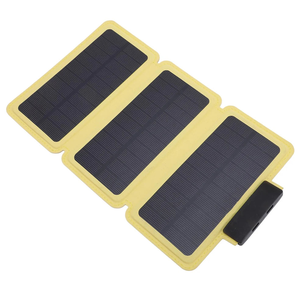 Outdoor Foldable Solar Panel Lightweight Portable Solar Power Bank USB Solar Mobile Power Battery Charger for Travel Emergency