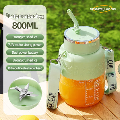 Portable Mini Blender USB Smoothie Mixer 27OZ Compact Design with Lanyard Straw for Home Office Travel Kitchen Essentials