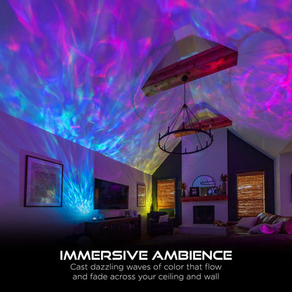 Color-Changing LED Galaxy Wave Projector, USB-C Powered, Night Light, 70333