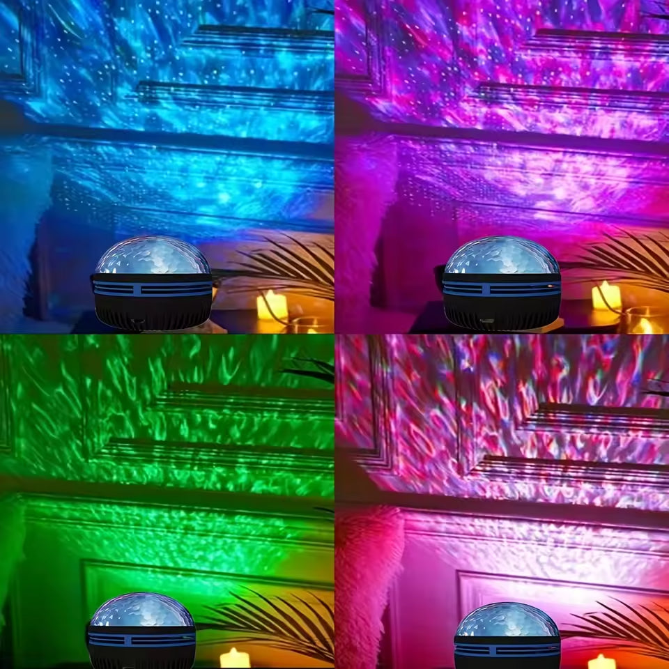 Galaxy Projector, Water Ocean Wave Projector for Bedroom Night Light Room Decor