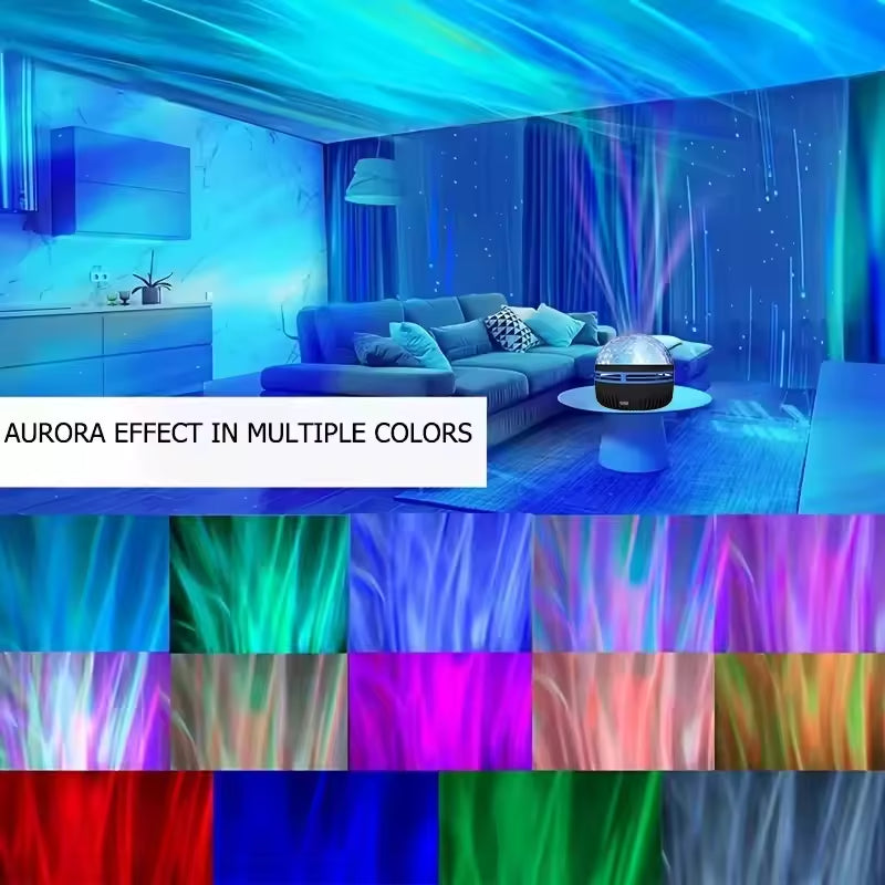 Galaxy Projector, Water Ocean Wave Projector for Bedroom Night Light Room Decor