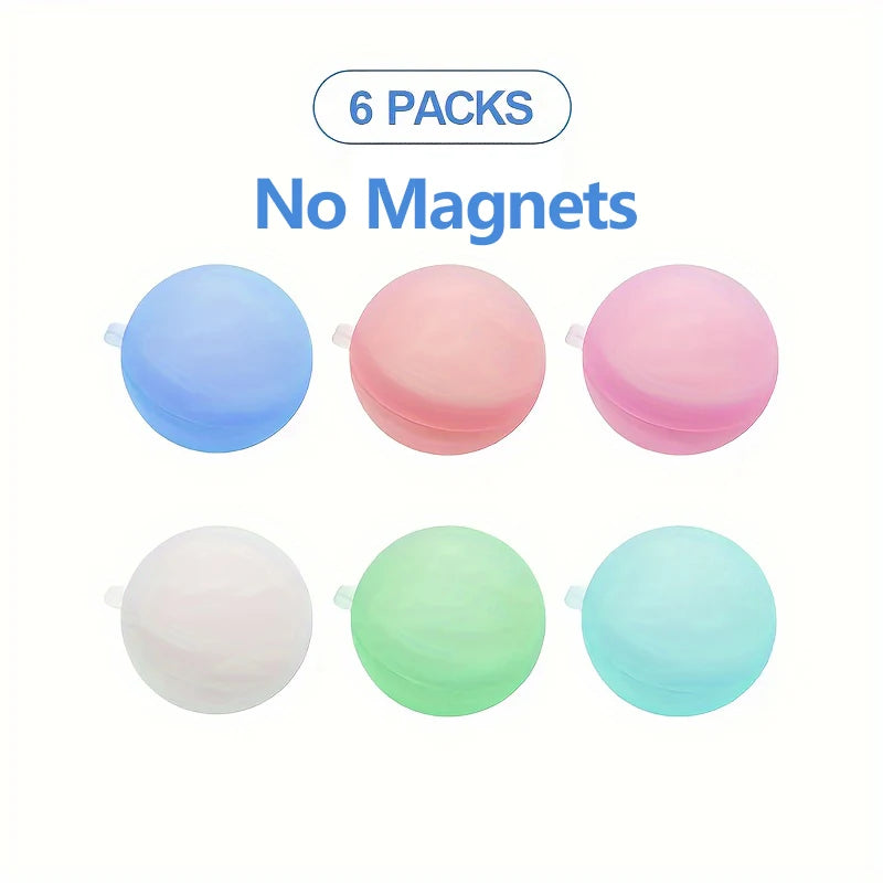 6/12/24Pcs Reusable Water Balloons Soft Silicone Water Bomb Quick-Fill Water Balls Summer Pool Beach Party Fun Game Water Toy