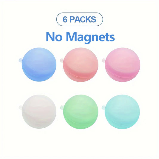 6/12/24Pcs Reusable Water Balloons Soft Silicone Water Bomb Quick-Fill Water Balls Summer Pool Beach Party Fun Game Water Toy