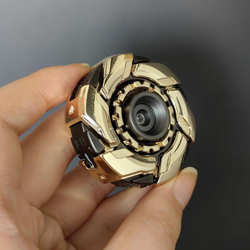 Metal Fidget Spinner, 1 Count Armor Spinning Top Fidget Toy, Stress Relief Toy for Adults, Decompression Toy for Office Desk Gift, Rotating Spinner