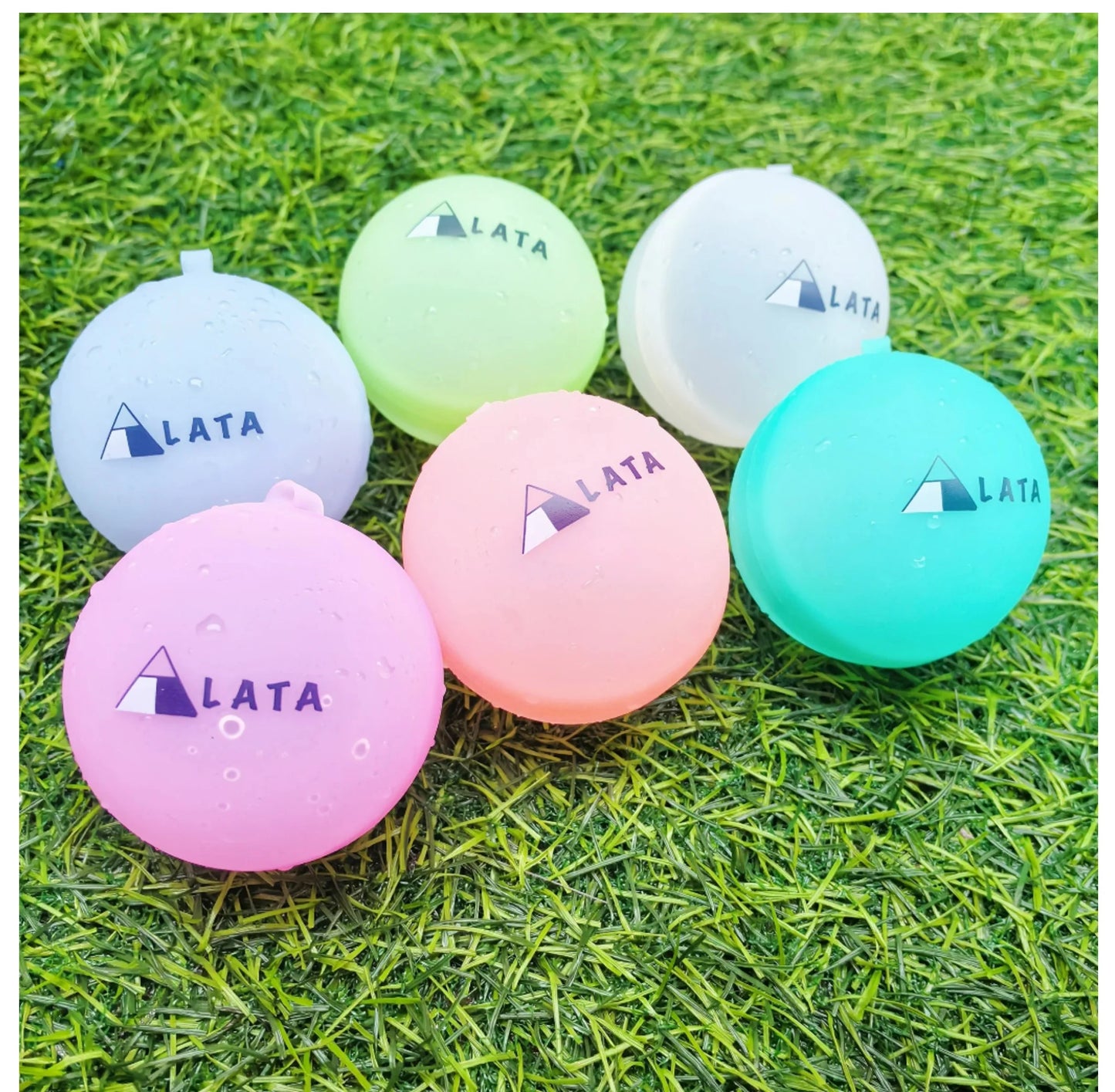 LATA 24 Reusable and Quick Fill Water Balloons, Silicone Refillable and Self-Sealing, Upgraded Version