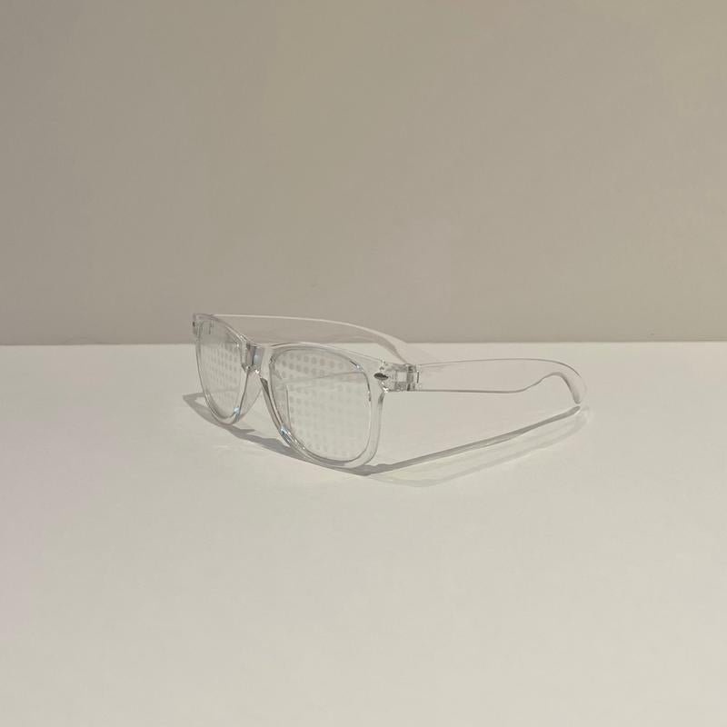 Rainbow Diffraction Glasses - Clear Design with Elegant Rainbow Pattern, Lightweight Frame, Ideal for Everyday Use