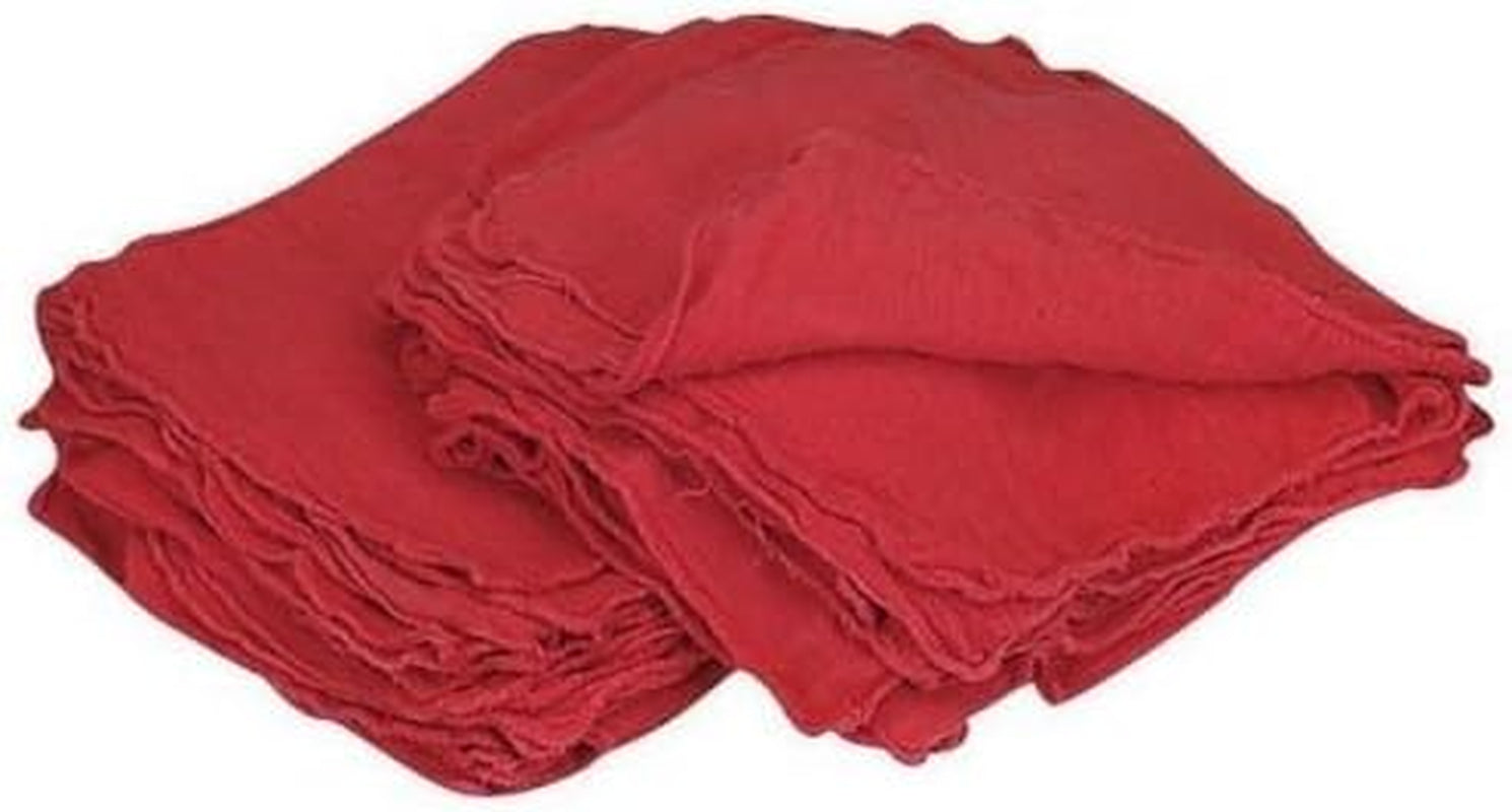 Shop Towels Red-Commercial/Industrial B Grade MHF Brand - 1000 Piece Box - NEW 100% Cotton