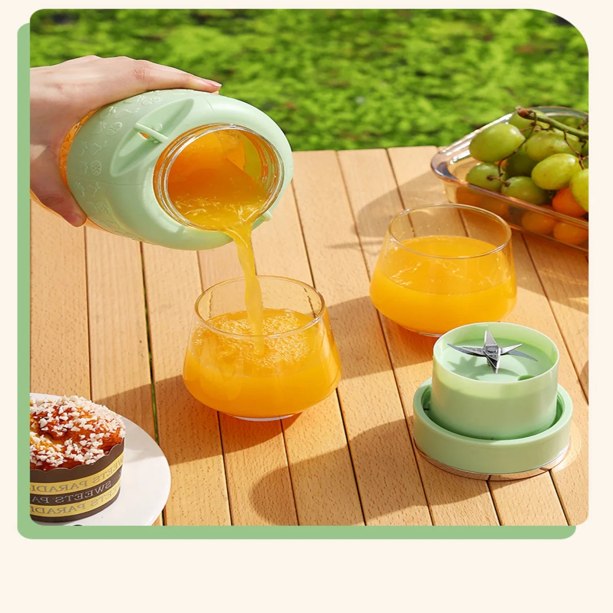 Portable Mini Blender USB Smoothie Mixer 27OZ Compact Design with Lanyard Straw for Home Office Travel Kitchen Essentials