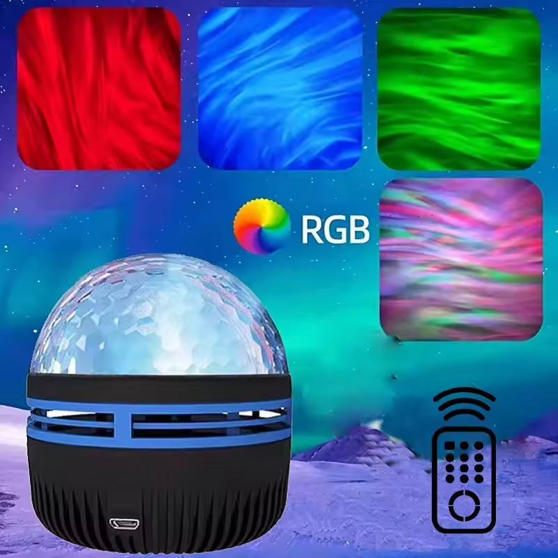 Galaxy Projector, Water Ocean Wave Projector for Bedroom Night Light Room Decor