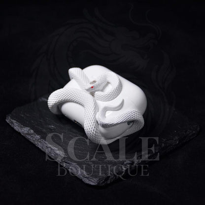 Dragon & Snake Airpods Case for Airpods Pro 2/Pro & Airpods 3 – Anti-Fall Protection Cover, Stylish Decor Gift for Gym Lovers in White, Black, Headset