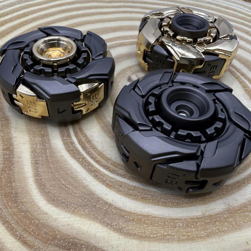 Metal Fidget Spinner, 1 Count Armor Spinning Top Fidget Toy, Stress Relief Toy for Adults, Decompression Toy for Office Desk Gift, Rotating Spinner