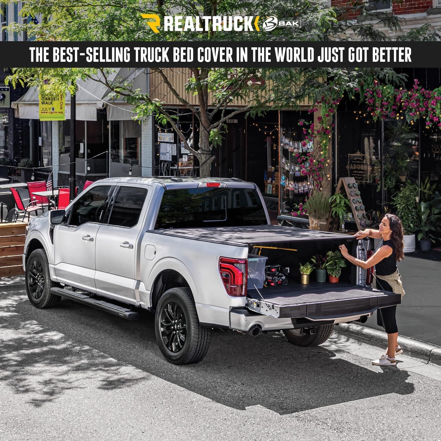 flip MX4 Hard Folding Truck Bed Tonneau Cover | 448329 | Fits 2015-2020 Ford F-150 5' 7" Bed (67.1")