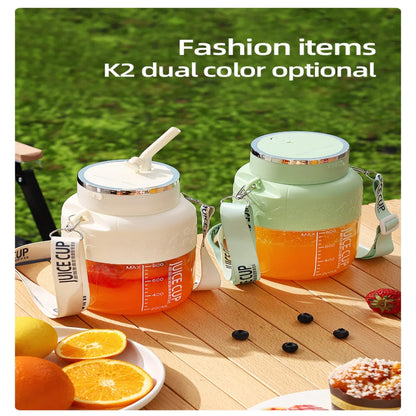 Portable Mini Blender USB Smoothie Mixer 27OZ Compact Design with Lanyard Straw for Home Office Travel Kitchen Essentials