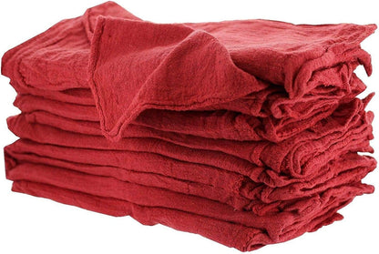 Shop Towels Red-Commercial/Industrial B Grade MHF Brand - 1000 Piece Box - NEW 100% Cotton