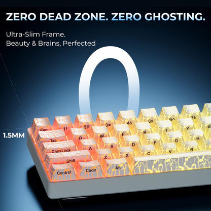 XVX HE68 Gateron EF Magnetic Pro Swtichs Rapid Trigger Gaming Hall Effect 68% Wired Mechanical Keyboard with Imd-Tech Keycaps, Gaming Accessories,Gaming Keyboard