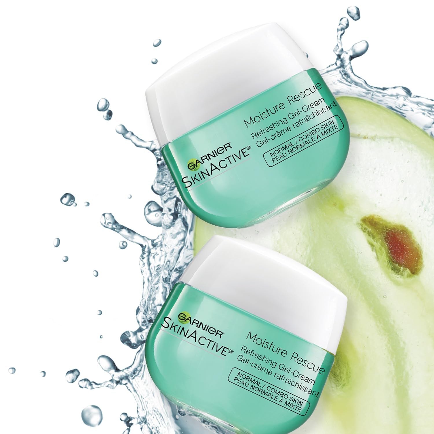 Moisture Rescue Refreshing Gel-Cream for Normal/Combo Skin, Oil-Free, 1.7 Oz (50G), 2 Count (Packaging May Vary)
