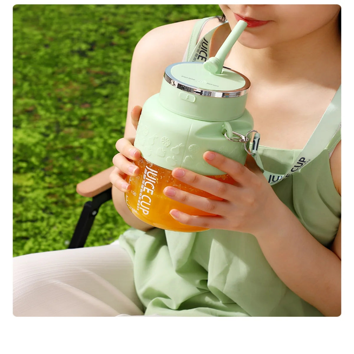Portable Mini Blender USB Smoothie Mixer 27OZ Compact Design with Lanyard Straw for Home Office Travel Kitchen Essentials