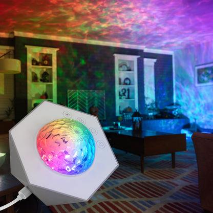 Color-Changing LED Galaxy Wave Projector, USB-C Powered, Night Light, 70333