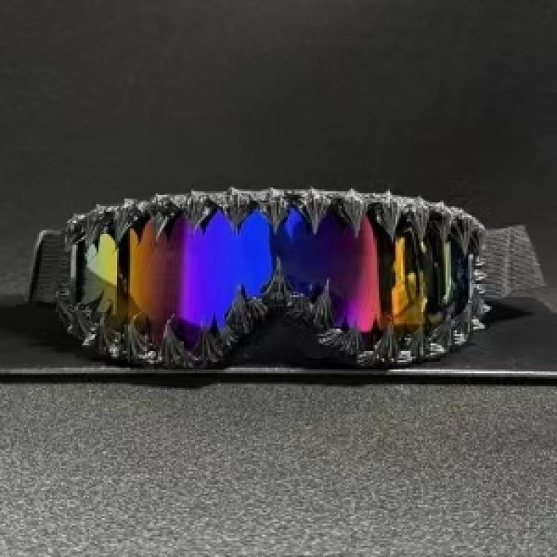Punk Style Irregular Shaped Biking Sunglasses, Trendy Windproof Ski Goggles, Fashion Accessories for Outdoor Activities, Protective Gear for Men & Women, Sports Outdoor Accessories