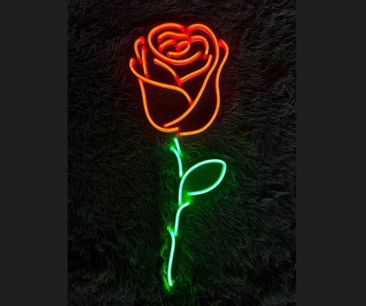 Rose Led Sign, Rose Neon Sign, Wall Decor, Birthday'S Gifts, Custom Neon Sign, Best Gifts, Rose Led Signs, Rose Led Light, Wall Décor