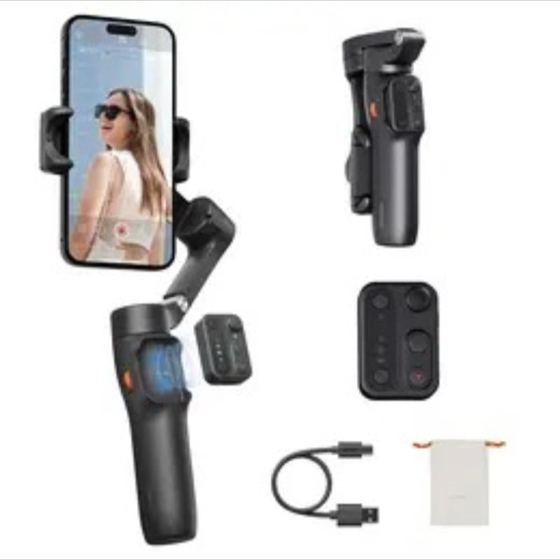 Hohem Isteady X3 SE Gimbal Stabilizer a Foldable 3-Axis Smartphone Gimbal Designed for Iphone and Android Devices.