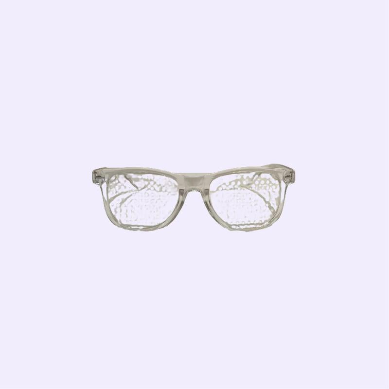 Rainbow Diffraction Glasses - Clear Design with Elegant Rainbow Pattern, Lightweight Frame, Ideal for Everyday Use