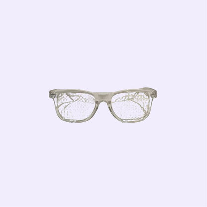 Rainbow Diffraction Glasses - Clear Design with Elegant Rainbow Pattern, Lightweight Frame, Ideal for Everyday Use