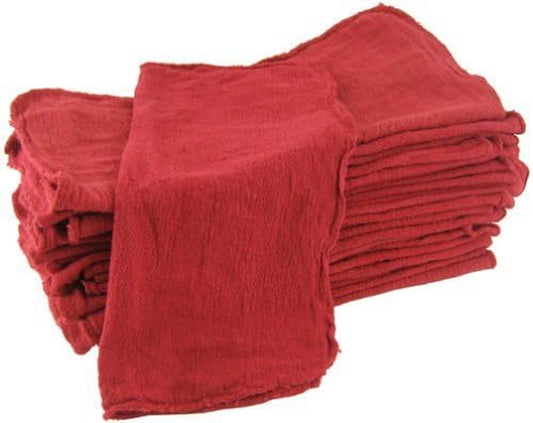 Shop Towels Red-Commercial/Industrial B Grade MHF Brand - 1000 Piece Box - NEW 100% Cotton