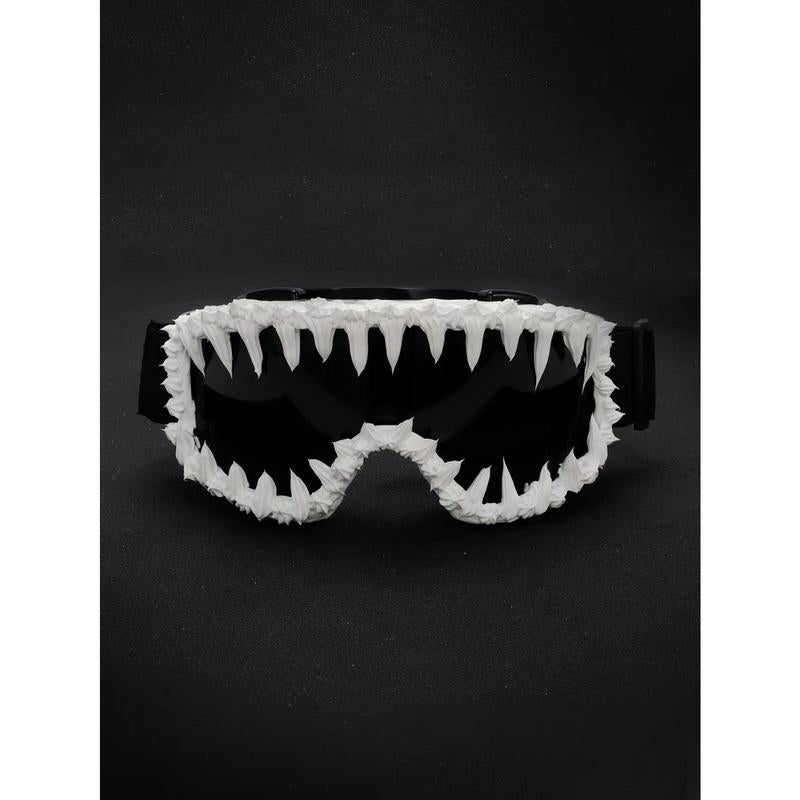 Punk Style Irregular Shaped Biking Sunglasses, Trendy Windproof Ski Goggles, Fashion Accessories for Outdoor Activities, Protective Gear for Men & Women, Sports Outdoor Accessories