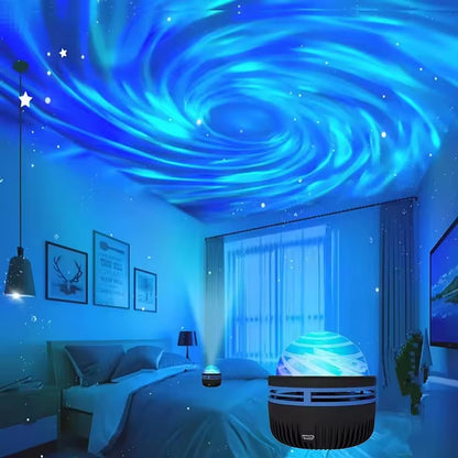 Galaxy Projector, Water Ocean Wave Projector for Bedroom Night Light Room Decor