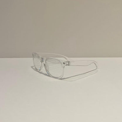 Rainbow Diffraction Glasses - Clear Design with Elegant Rainbow Pattern, Lightweight Frame, Ideal for Everyday Use