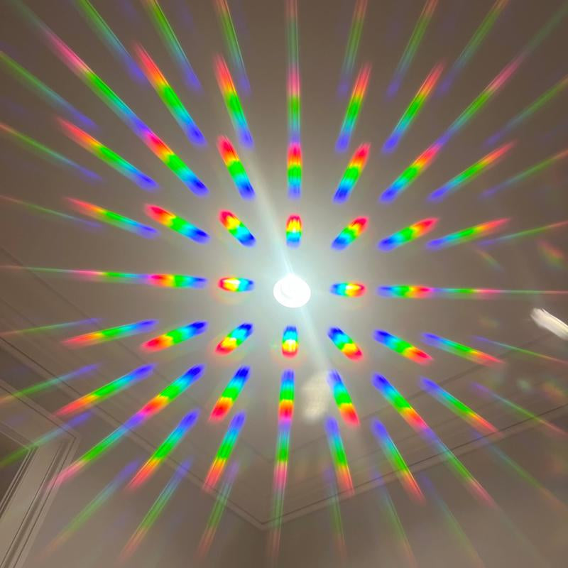 Rainbow Diffraction Glasses - Clear Design with Elegant Rainbow Pattern, Lightweight Frame, Ideal for Everyday Use