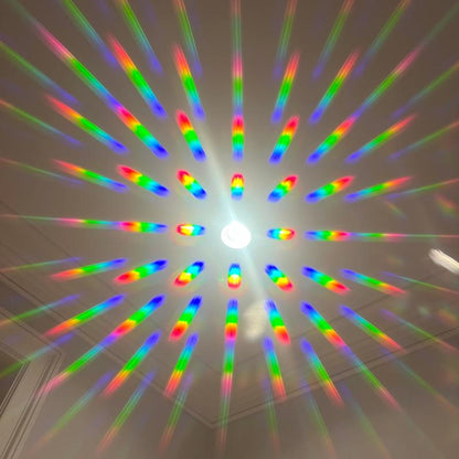 Rainbow Diffraction Glasses - Clear Design with Elegant Rainbow Pattern, Lightweight Frame, Ideal for Everyday Use